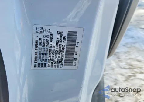 2011 Honda Odyssey Exl z USA, uszkodzony, nr VIN 5FNRL5H67BB041475